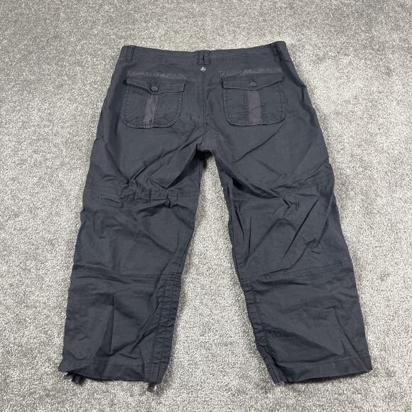 Prana Cargo Pants Womens 8 Lightweight Thin Breathable Pockets Adjustable Length - Picture 7 of 11